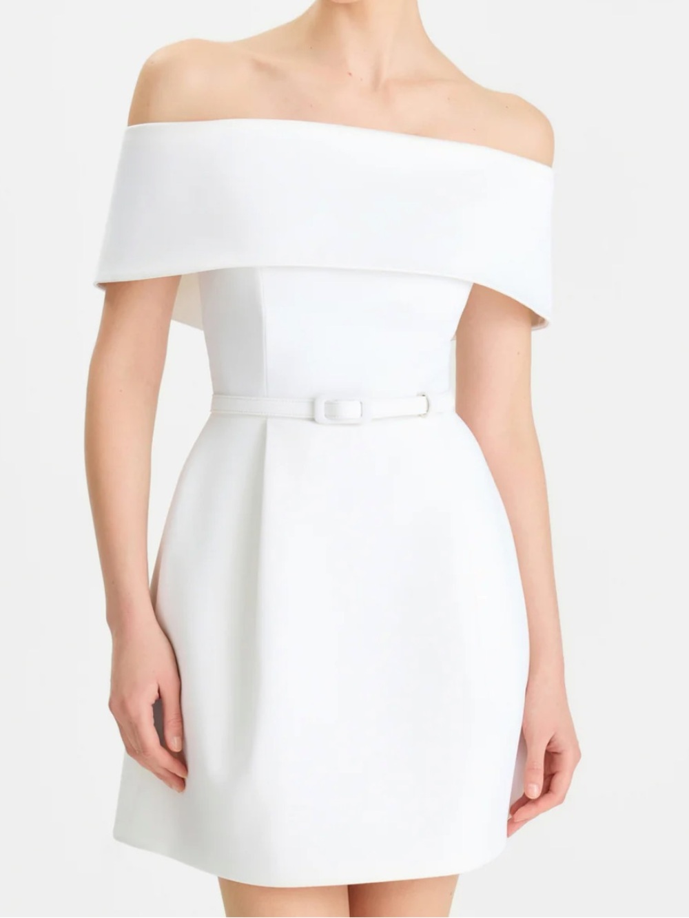 NADINE MERABI Harper White Dress XL
